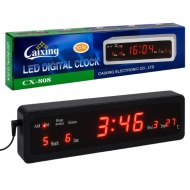 CEAS MASA DIGITAL LED CX 808 AFISAJ ROSU TEMPERATURA DATA ALARMA