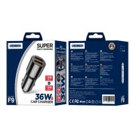 INCARCATOR TELEFON AUTO JELLICO 2 X USB F9 36W SUPER FAST
