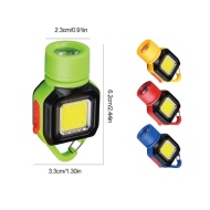 LANTERNA TIP BRELOC ACUMULATOR DF 668 LED COB + LUMINA ROSIE TIP C - Img 4