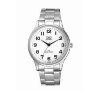 Q&Q Ceas Bărbătesc 42mm cu Baterie cu Brățară Metalică Argintie