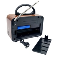 RADIO PORTABIL RETRO NNS 6651 BT, ACUMULATOR,USB, BLUETOOTH, AUX, USB - Img 4