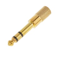Adaptor jack 3,5mm mama la jack 6,3mm gold stereo