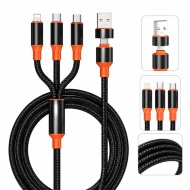 CABLU DATE 4 In 1 USB-A la USB-C LA IPH/MICROUSB/TIP C TEXTIL 5321