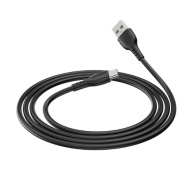 CABLU DATE BOROFONE BX 51 USB TIP A LA TYPE-C 3A 1 METRU NEGRU - Img 3