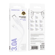 CABLU DATE BOROFONE USB A LA TYPE-C BX111 3A 1m ALB