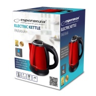 CANA ELECTRICA APA ESPERANZA EKK 128R INOX PARANA 1L ROSU