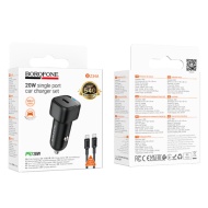 INCARCATOR AUTO BOROFONE BZ34A PD20W TIP C CABLU TIP-C LA TIP-C 1M