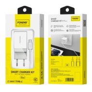 INCARCATOR PRIZA FONENG K210 + cablu TIP C 2.1A 10W 1XUSB alb