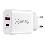INCARCATOR TELEFON 2.4 A QC 3.0 tip c + USB VRAC 607