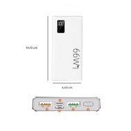 POWER BANK PD 66W 20.000 mA 2X USB TIP C MICROUSB DISPLAY negru - Img 2
