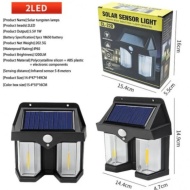 PROIECTOR SOLAR CU DOUA BECURI SENZOR DE MISCARE CL 228 - Img 2