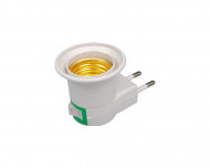 STECHER CU FASUNG E27 , INTRERUPATOR , ADAPTOR
