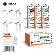 CASTI ITREND CU FIR SI MICROFON IT-H 253 DIVERSE CULORI