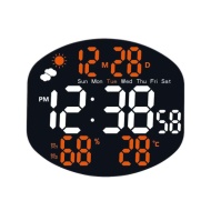CEAS PERETE / MASA 3816L LUMINA ALB + PORTOCALIU ALARMA TEMPERATURA TELECOMANDA
