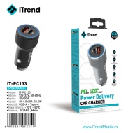 INCARCATOR AUTO ITREND PC 133 USB + Tip C PD 20W VOOC 22.5W
