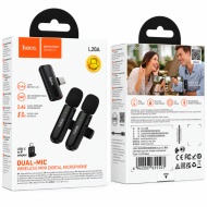 SET 2 MICROFOANE HOCO TIP LAVALIERA L 20 A TIP C SI ADAPTOR IPH