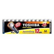 BATERIE R6 TOSHIBA ALKALINA FOLIE 12 BUC