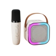 BOXA PORTABILA KARAOKE K 12 UN SINGUR MICROFON ACUMULATOR MULTICOLORA BT SD TIP C