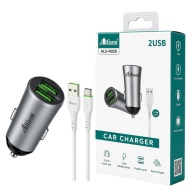 INCARCATOR AUTO ALLISON ASL-N028 2 USB + CABLU TIP C 1M