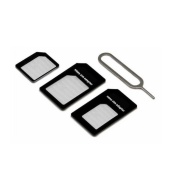 KIT ADAPTOARE CARTELA SIM + CHEITA DESCHIDERE SIM TELEFON