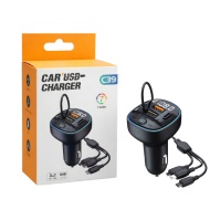 MODULATOR C39 BLUETHOOT 2 USB + TIP C 3.1A CABLU 3 IN 1 INCARCARE TELEFON