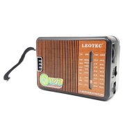 RADIO PORTABIL LEOTEC LT 607B BATERII R20 DC 3V FM/MW/SW1-2 4 BENZI