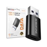 ADAPTOR USB TIP A LA USB TIP C BOROFONE BV 26B NEGRU