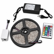BANDA LED 5 M TELECOMANDA RGB 5050 DUBLU ADEZIVA - Img 2
