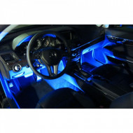 BANDA LED RGB USB AUTO PENTRU LUMINI LA PICIOARE TELECOMANDA SET 4 BENZI