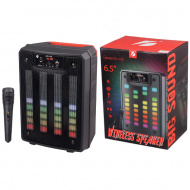 BOXA PORTABILA KTS 1795 BLUETHOOT FM MICROFON MICROSD JOC LUMINI