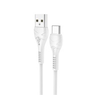 CABLU DATE HOCO X37 USB A LA TIP C 3A 1 METRU ALB - Img 2