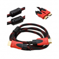 CABLU HDMI HDMI 5M ECRANAT TEXTIL ROSU