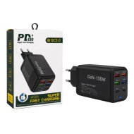 INCARCATOR PD150 GaN AC-0130 150W QC5.0 4 X USB A 2 X TIP C SUPER FAST