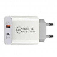 INCARCATOR TELEFON 2.4 A QC 3.0 tip c + USB VRAC 607