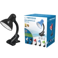 LAMPA BIROU CU CLIPS ESPERANZA ELD 106K PROCYON NEGRU E27