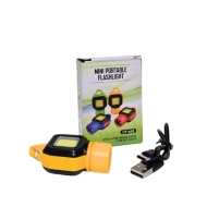 LANTERNA TIP BRELOC ACUMULATOR DF 668 LED COB + LUMINA ROSIE TIP C - Img 2