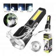 LANTERNA YD 2202 COB + XPE MICROUSB LUPA REGLABILA - Img 2