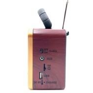 RADIO PORTABIL RETRO NS - 8898 BT, ACUMULATOR,USB, BLUETOOTH, AUX, USB - Img 2