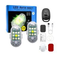 SET 2 LICURICI STROBOSCOP MAGNETIC RGB S 02 LED PUTERNIC TELECOMANDA