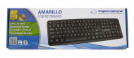 TASTATURA USB CU FIR ESPERANZA EK 134 AMARILLO - Img 3