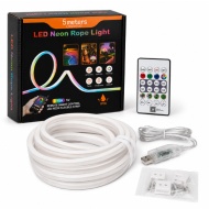 BANDA LED NEON FLEX RGB 5M USB 5V TELECOMANDA APLICATIE