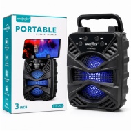 BOXA PORTABILA, GTS 2422 BT, FM, BLUETHOOT SD, USB SUPORT TELEFON