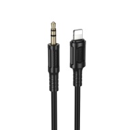 CABLU AUXILIAR JACK IPH BOROFONE BL25 1 METRU NEGRU - Img 3