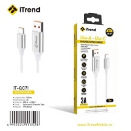 CABLU DATE ITREND CA 35 USB LA TIP C SILICONAT GRI