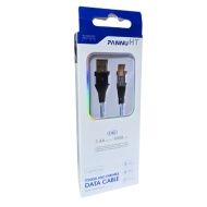 CABLU DATE PANNU HT USB LA IPH 1M 3.4A S-003 LED VERDE CONECTORI - Img 2