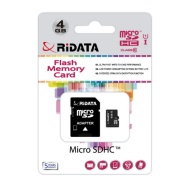 CARD MEMORIE MICROSD RIDATA 4GB