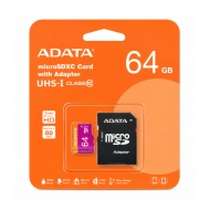 CARD MICROSD + ADAPTOR ADATA 64 Gb CLASA 10