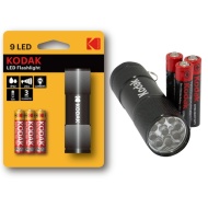 LANTERNA KODAK 9 LED BATERII INCLUSE KODAK R3 AAA NEGRU