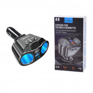 MODULATOR FM CU TRIPLU BRICHETA A9 BLUETHOOT USB QC 3.0 FAST CHARGE 4.8 A