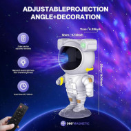 PROIECTOR CU BOXA PORTABILA ASTRONAUT BLUETHOOT TELECOMANDA MICROSD TIP C - Img 4
